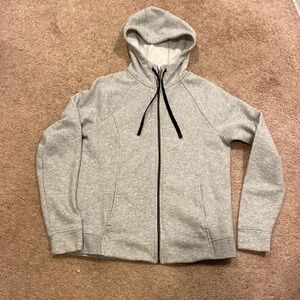 All In Motion Light Grey Basic Full Zip Hoodie Size M